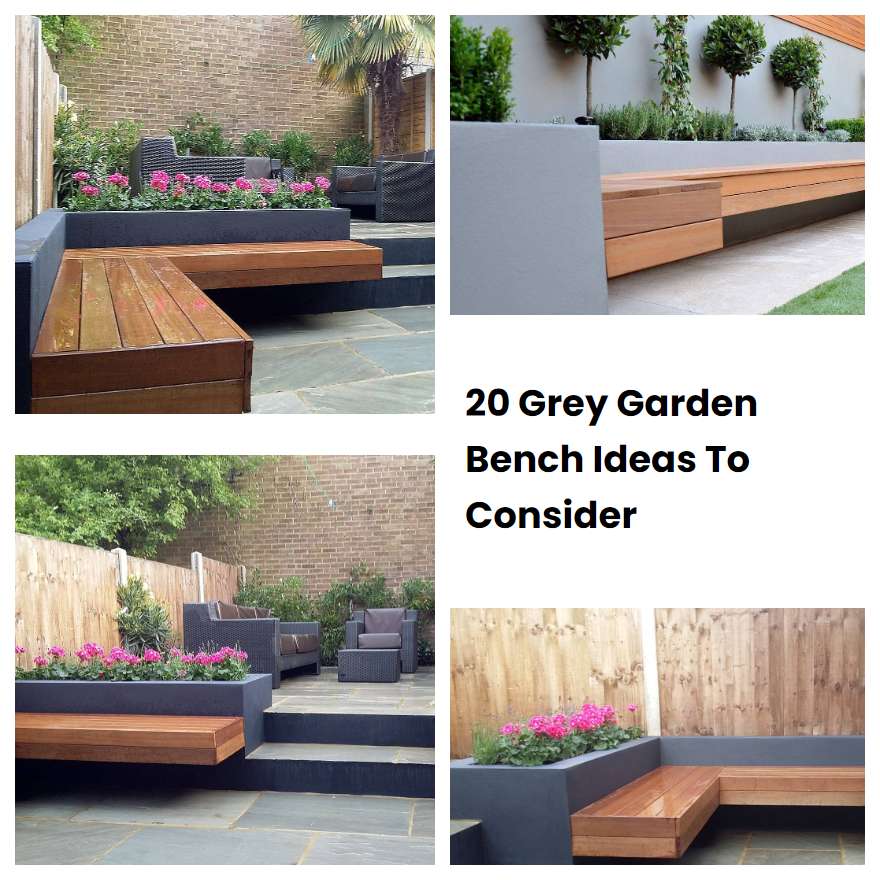 20 Grey Garden Bench Ideas To Consider SharonSable
