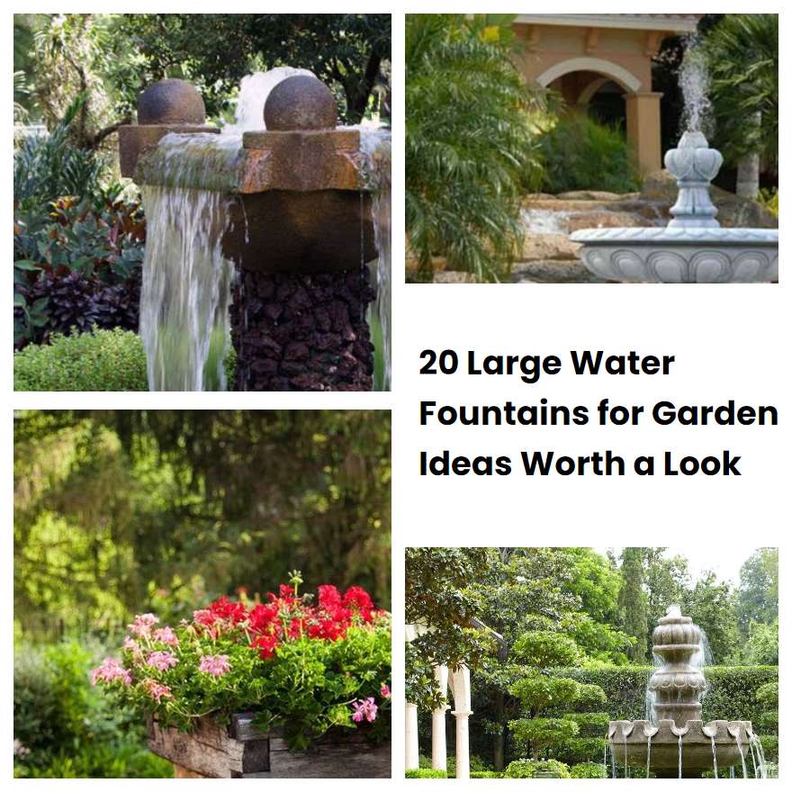 20 Large Water Fountains for Garden Ideas Worth a Look