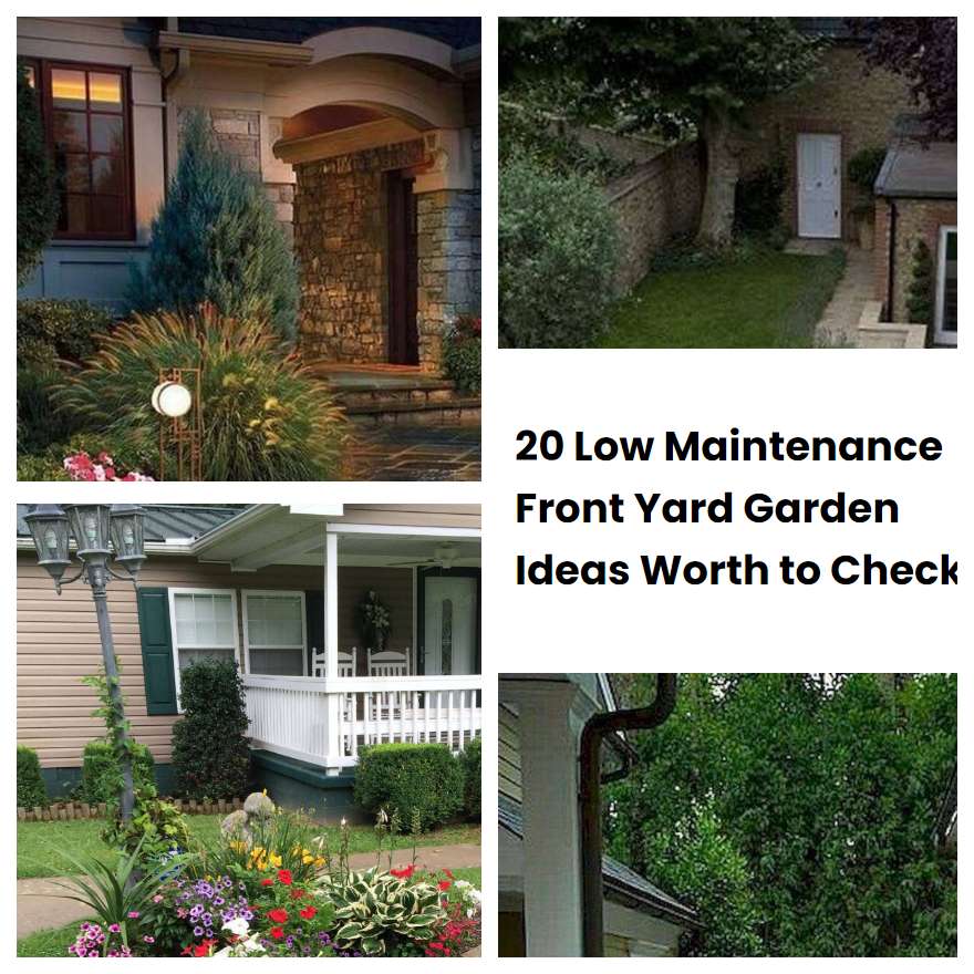 20 Low Maintenance Front Yard Garden Ideas Worth to Check