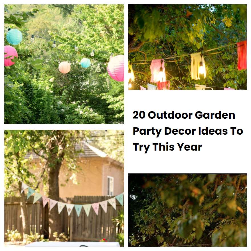 20 Outdoor Garden Party Decor Ideas To Try This Year | SharonSable