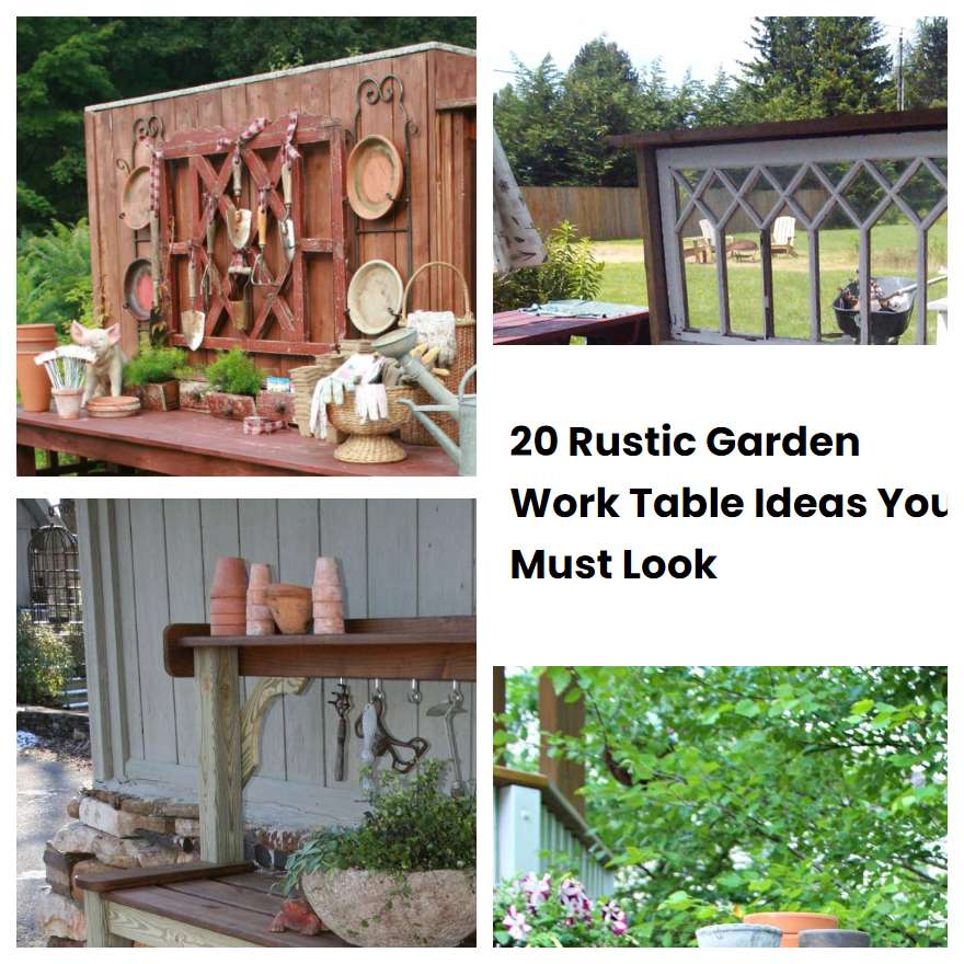 20 Rustic Garden Work Table Ideas You Must Look SharonSable