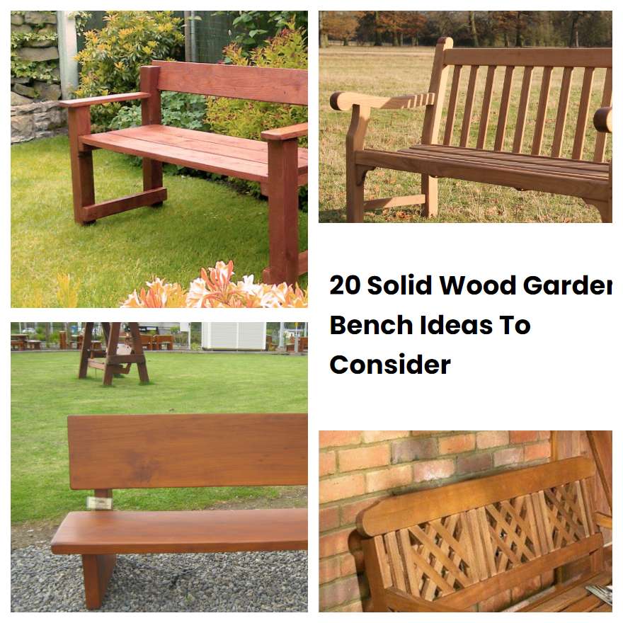 20 Solid Wood Garden Bench Ideas To Consider SharonSable