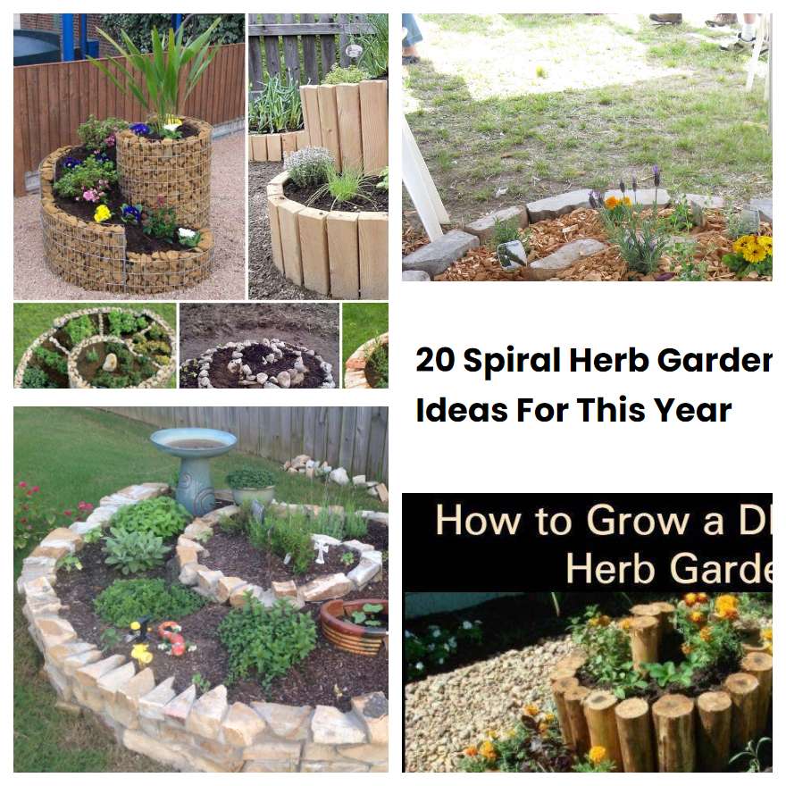 20 Spiral Herb Garden Ideas For This Year SharonSable