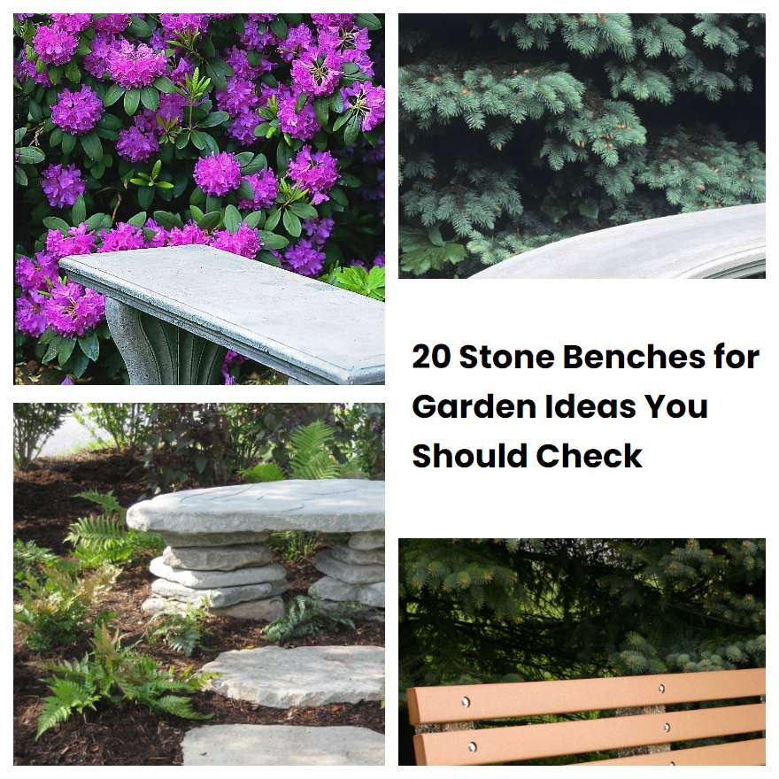 20 Stone Benches for Garden Ideas You Should Check SharonSable