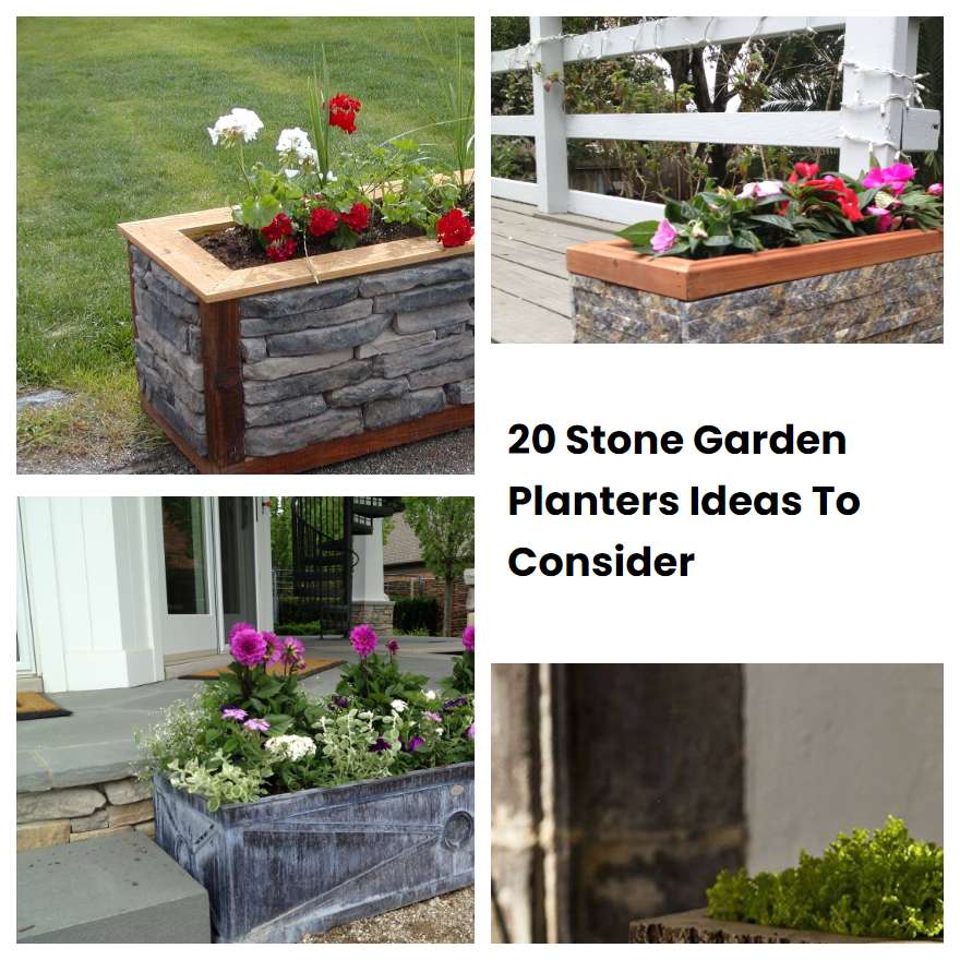 20 Stone Garden Planters Ideas To Consider