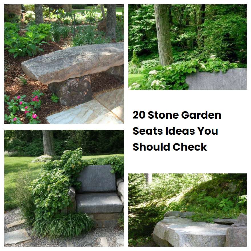 20 Stone Garden Seats Ideas You Should Check