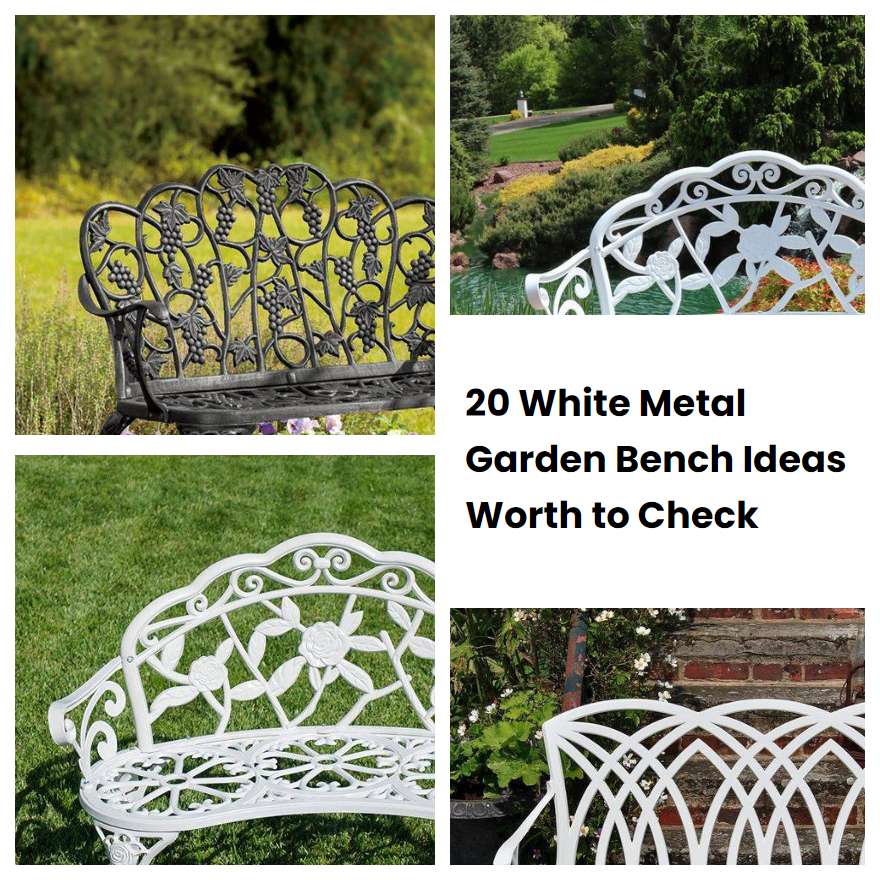 20 White Metal Garden Bench Ideas Worth to Check SharonSable