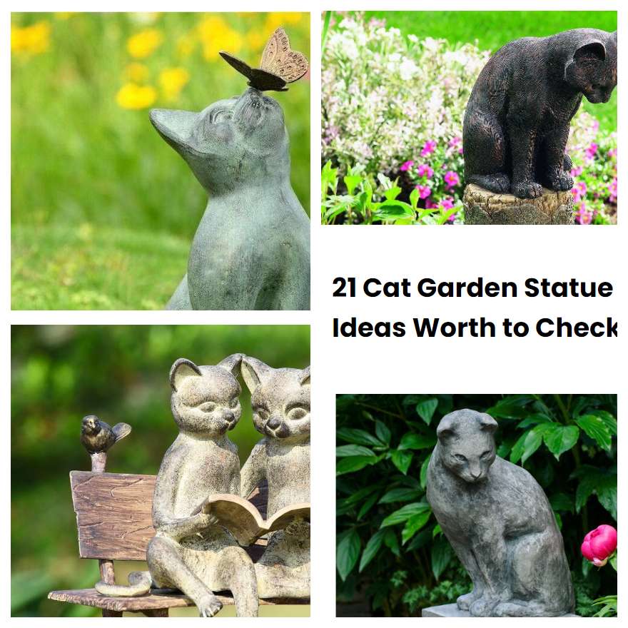 21 Cat Garden Statue Ideas Worth to Check