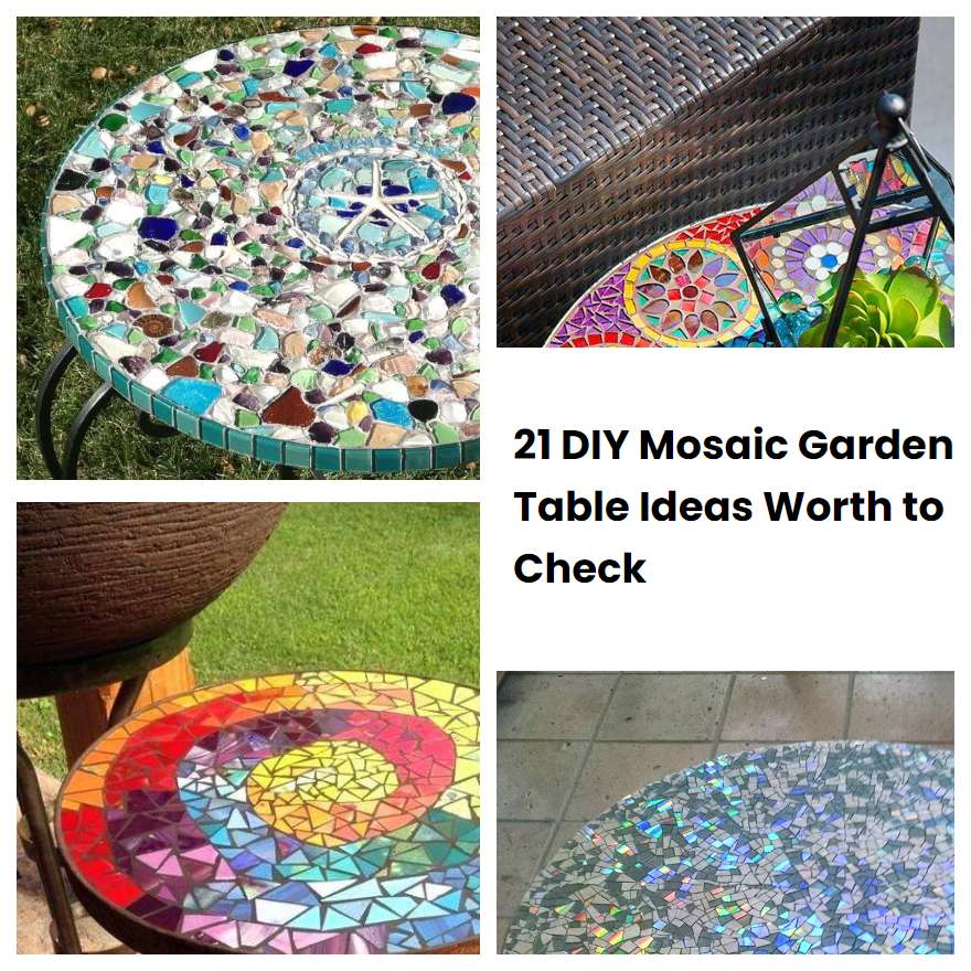 21 DIY Mosaic Garden Table Ideas Worth to Check SharonSable