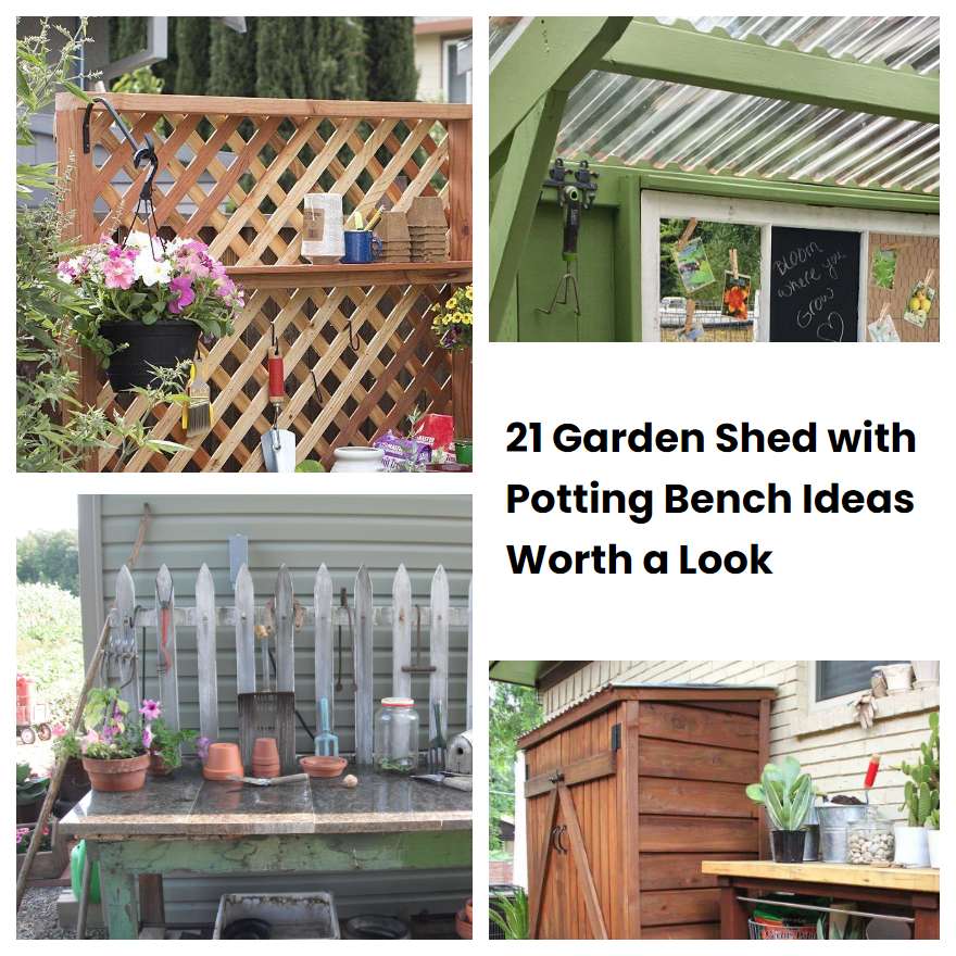 21 Garden Shed with Potting Bench Ideas Worth a Look