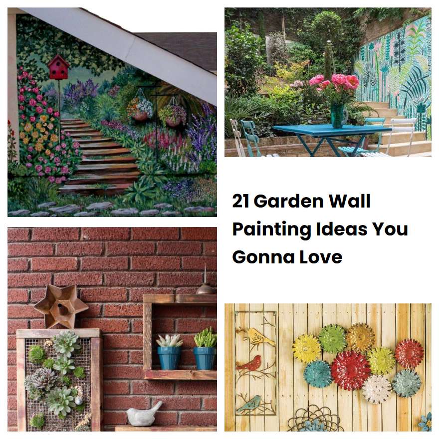 21 Garden Wall Painting Ideas You Gonna Love SharonSable