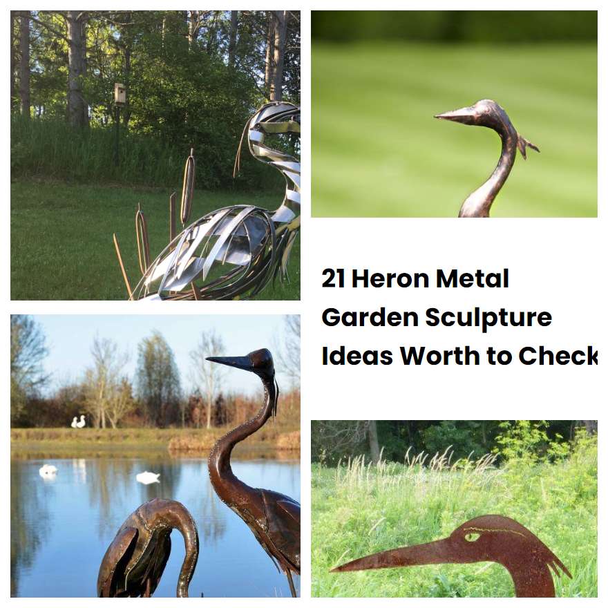 21 Heron Metal Garden Sculpture Ideas Worth to Check