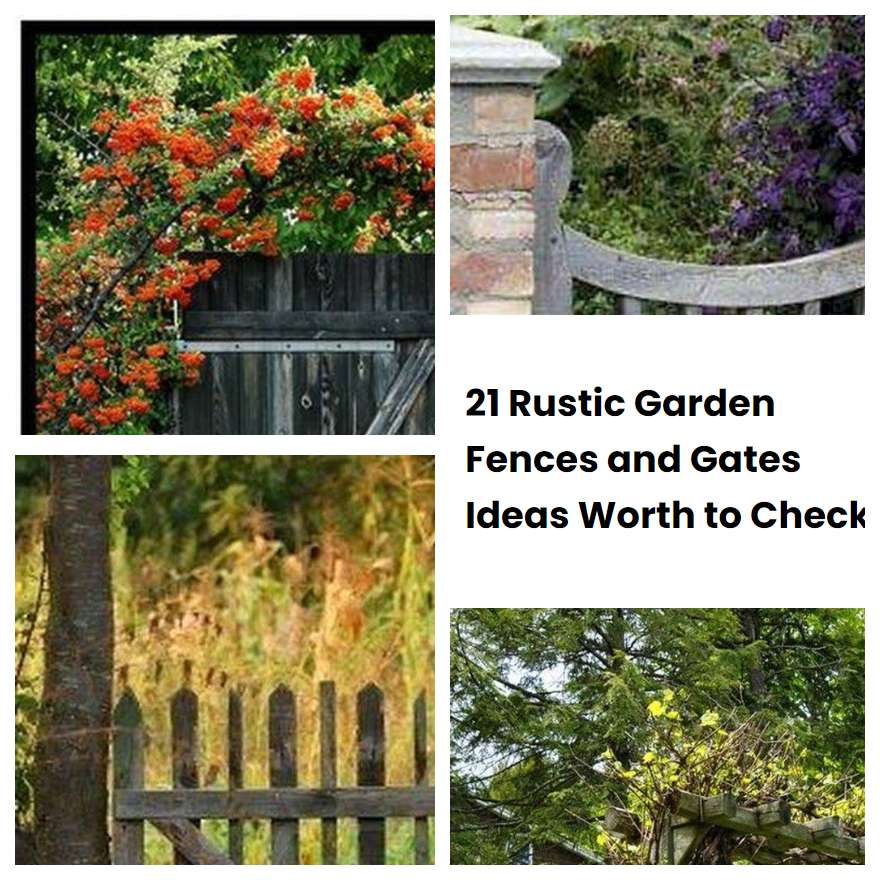 21 Rustic Garden Fences and Gates Ideas Worth to Check
