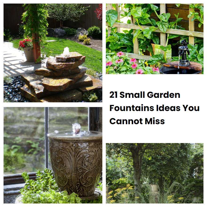 21 Small Garden Fountains Ideas You Cannot Miss SharonSable