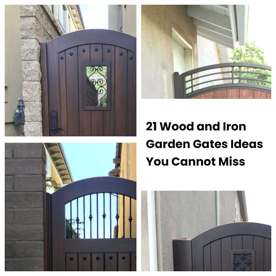 21 Wood and Iron Garden Gates Ideas You Cannot Miss SharonSable
