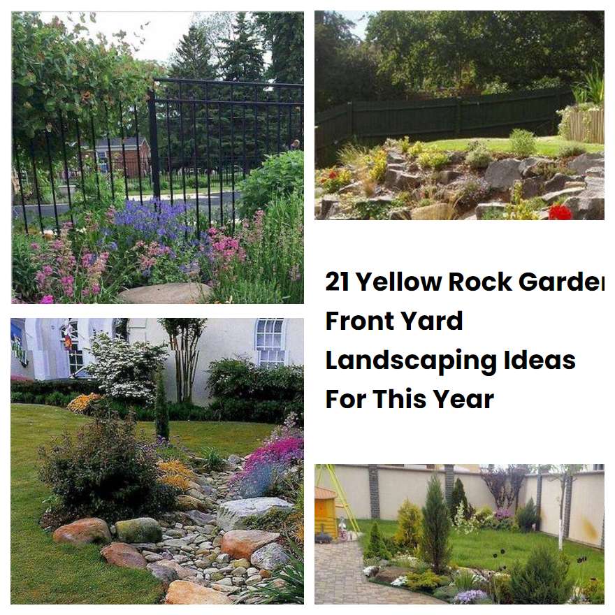 21 Yellow Rock Garden Front Yard Landscaping Ideas For This Year
