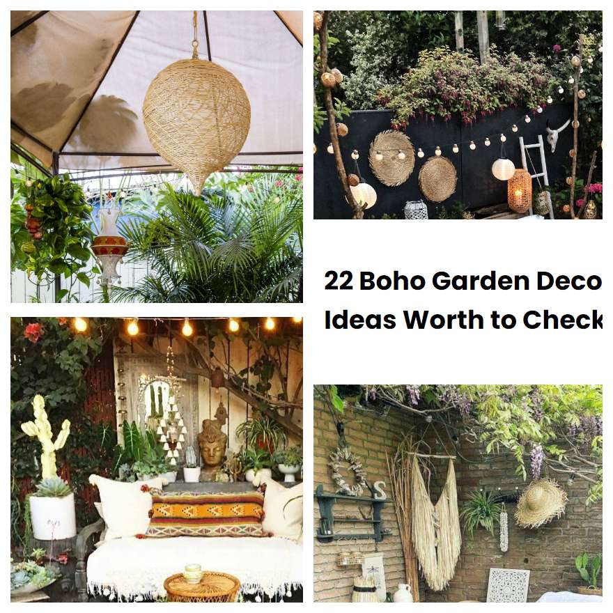 22 Boho Garden Decor Ideas Worth to Check SharonSable