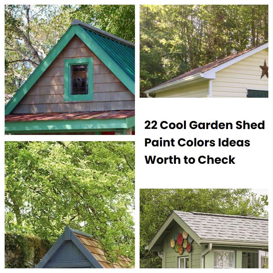 22 Cool Garden Shed Paint Colors Ideas Worth to Check SharonSable