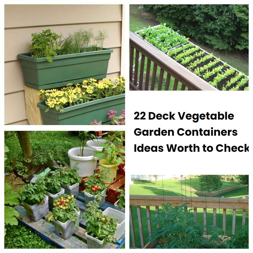 22 Deck Vegetable Garden Containers Ideas Worth to Check
