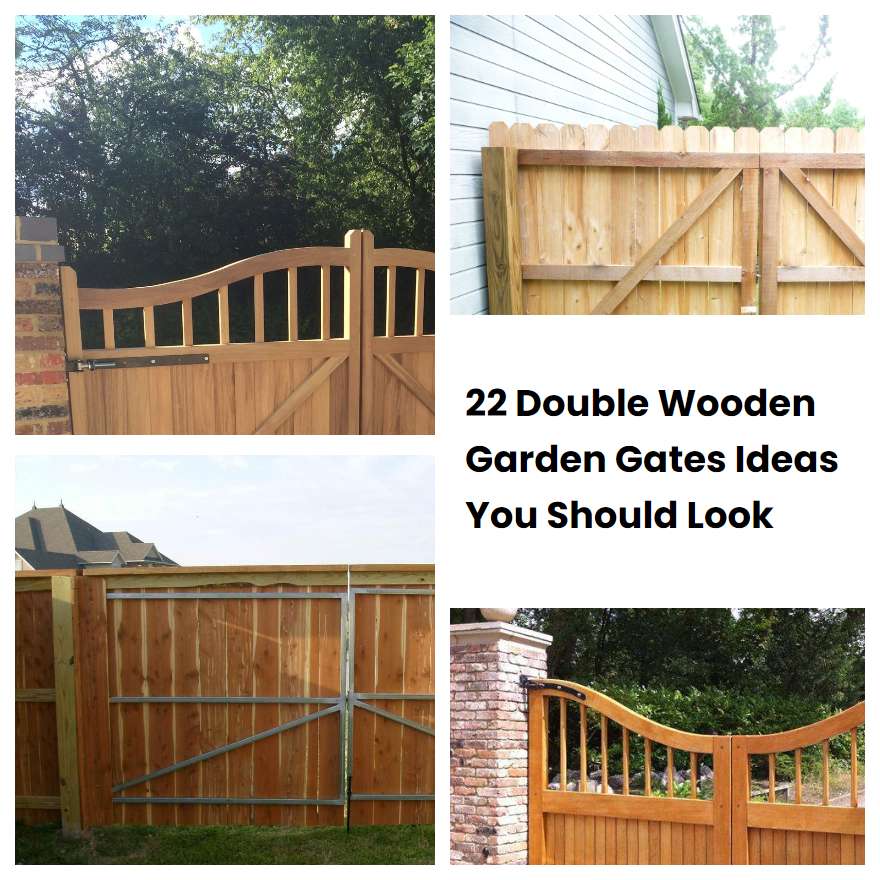 22 Double Wooden Garden Gates Ideas You Should Look SharonSable