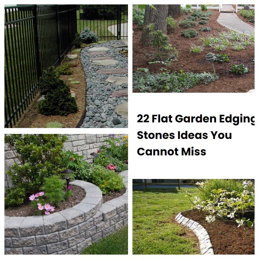 22 Flat Garden Edging Stones Ideas You Cannot Miss SharonSable