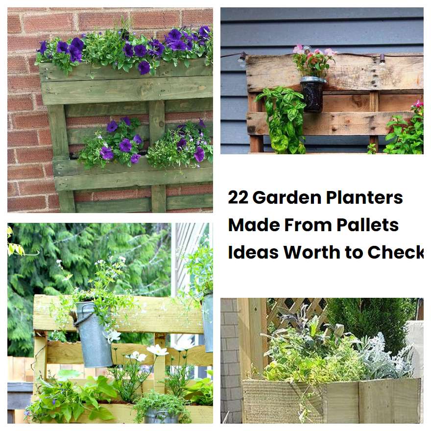 22 Garden Planters Made From Pallets Ideas Worth to Check SharonSable