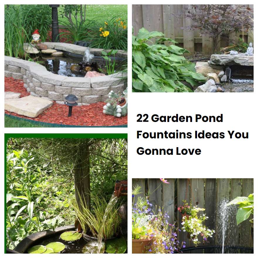22 Garden Pond Fountains Ideas You Gonna Love
