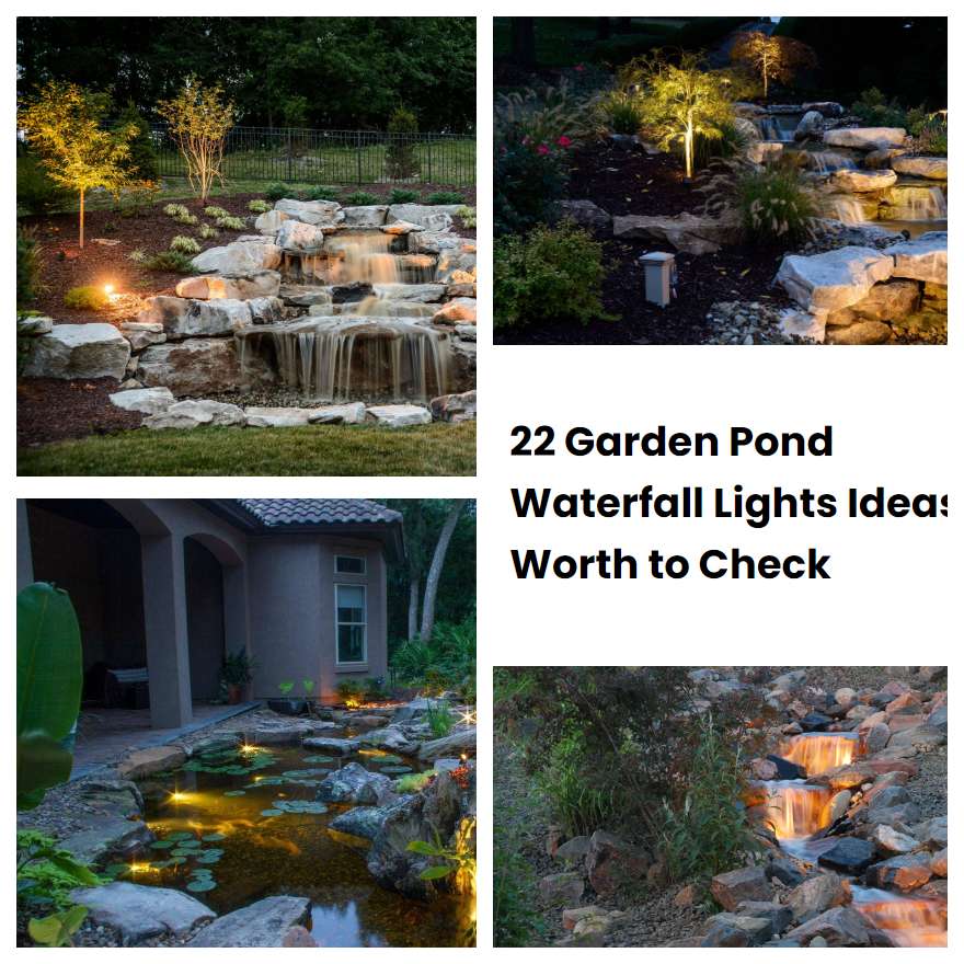 22 Garden Pond Waterfall Lights Ideas Worth to Check