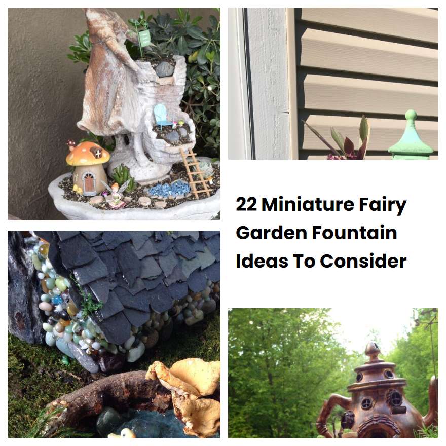 22 Miniature Fairy Garden Fountain Ideas To Consider