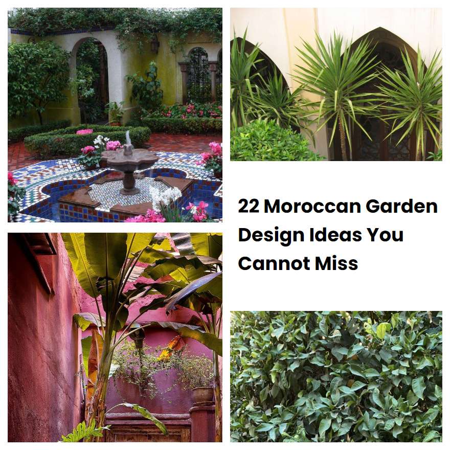 22 Moroccan Garden Design Ideas You Cannot Miss SharonSable