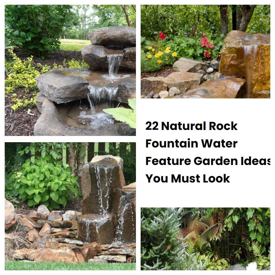 22 Natural Rock Fountain Water Feature Garden Ideas You Must Look