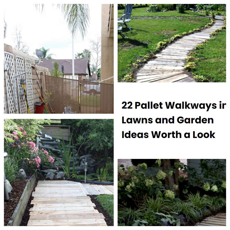 22 Pallet Walkways in Lawns and Garden Ideas Worth a Look SharonSable