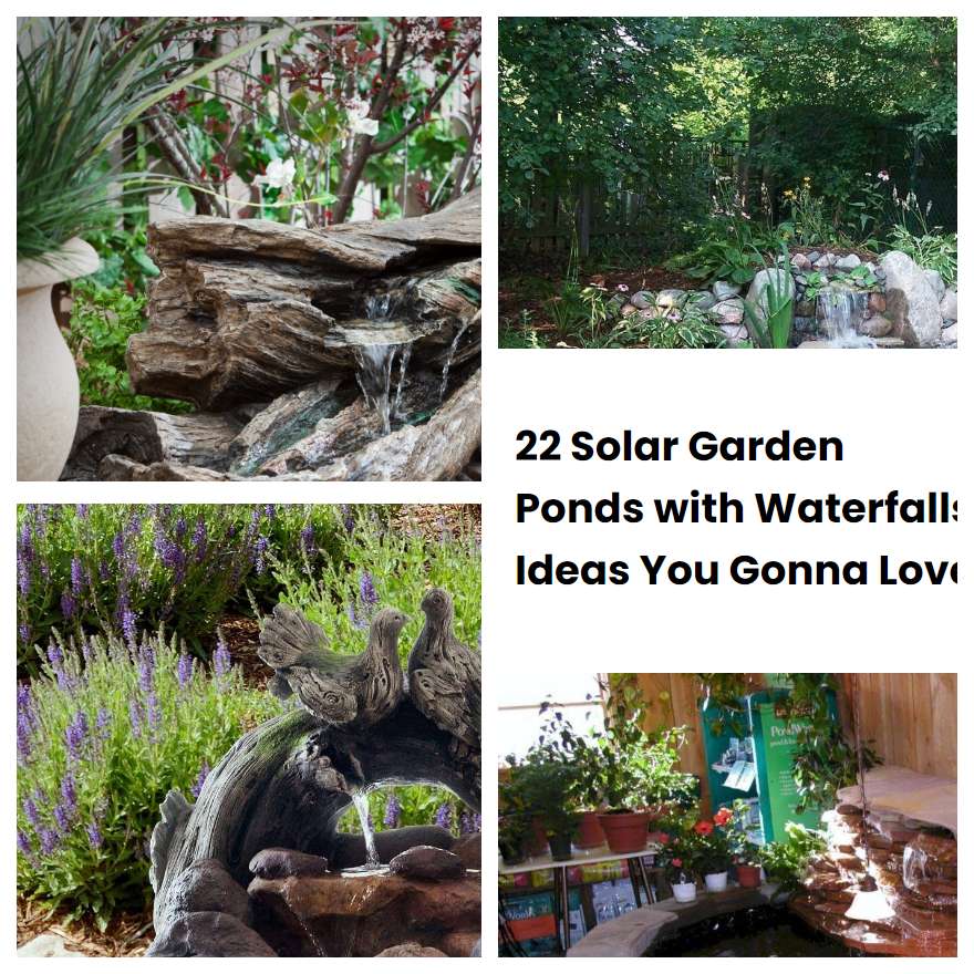 22 Solar Garden Ponds with Waterfalls Ideas You Gonna Love