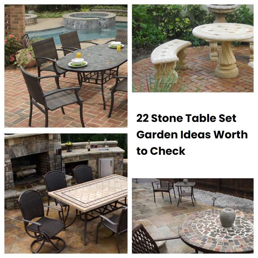 22 Stone Table Set Garden Ideas Worth to Check