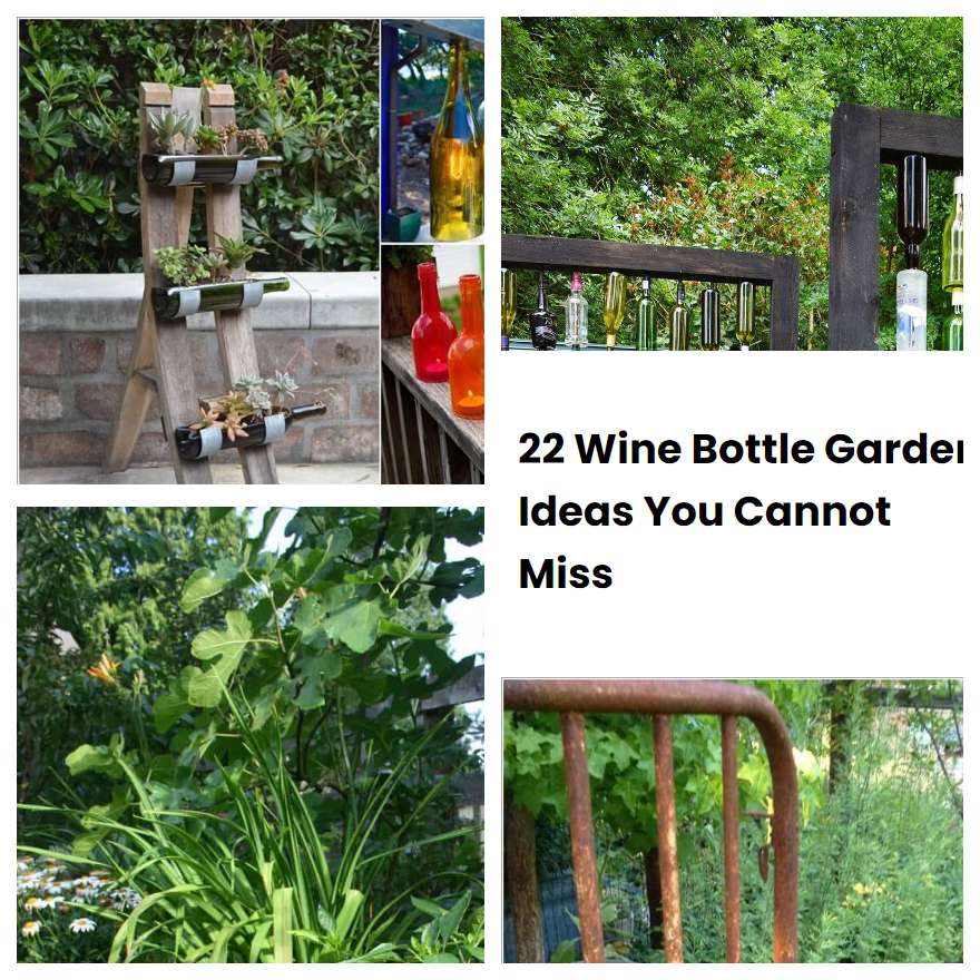 22 Wine Bottle Garden Ideas You Cannot Miss SharonSable