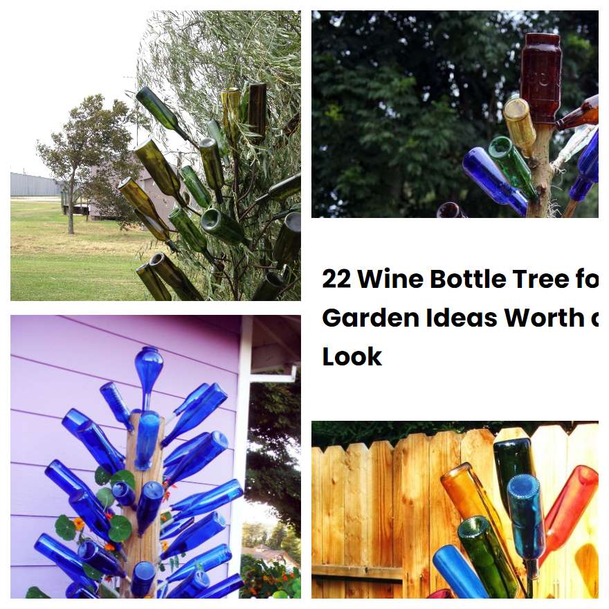 22 Wine Bottle Tree for Garden Ideas Worth a Look SharonSable