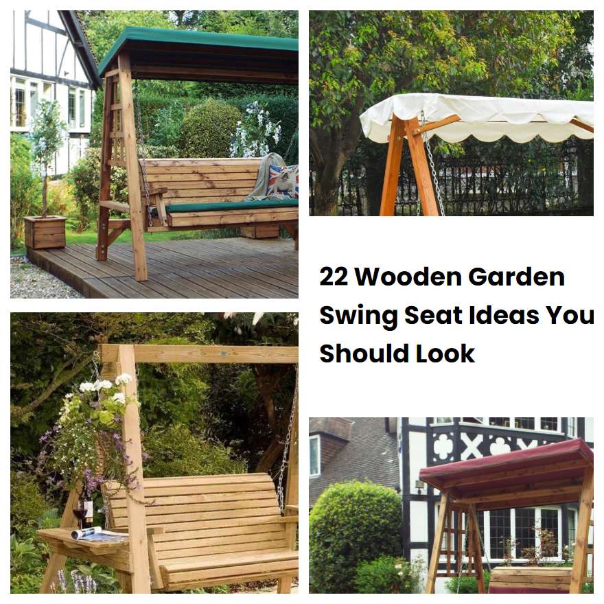 22 Wooden Garden Swing Seat Ideas You Should Look SharonSable