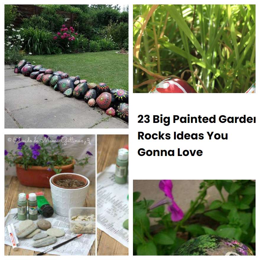 23 Big Painted Garden Rocks Ideas You Gonna Love
