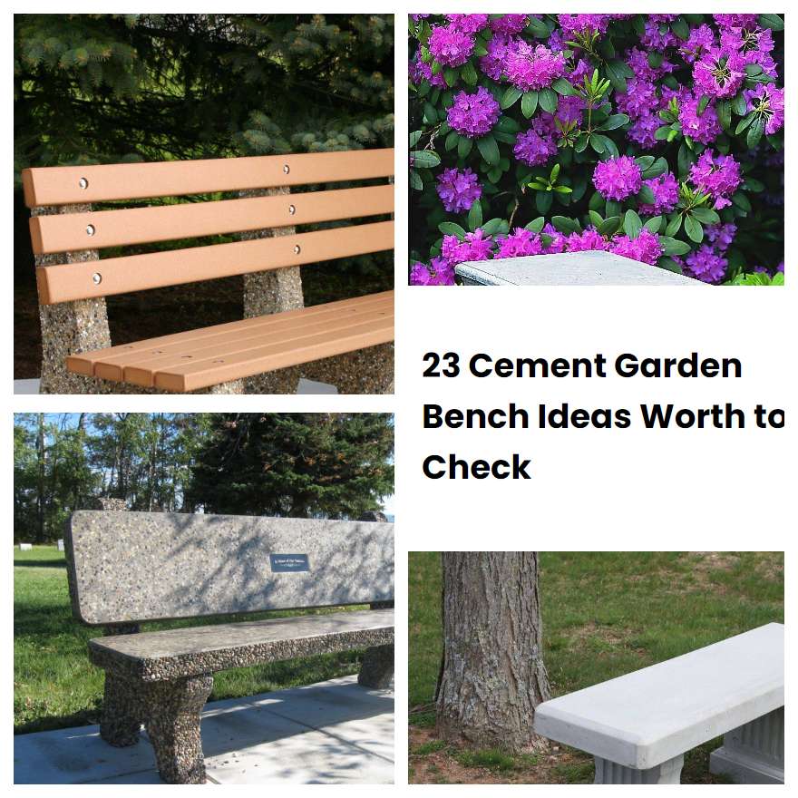 23 Cement Garden Bench Ideas Worth to Check SharonSable