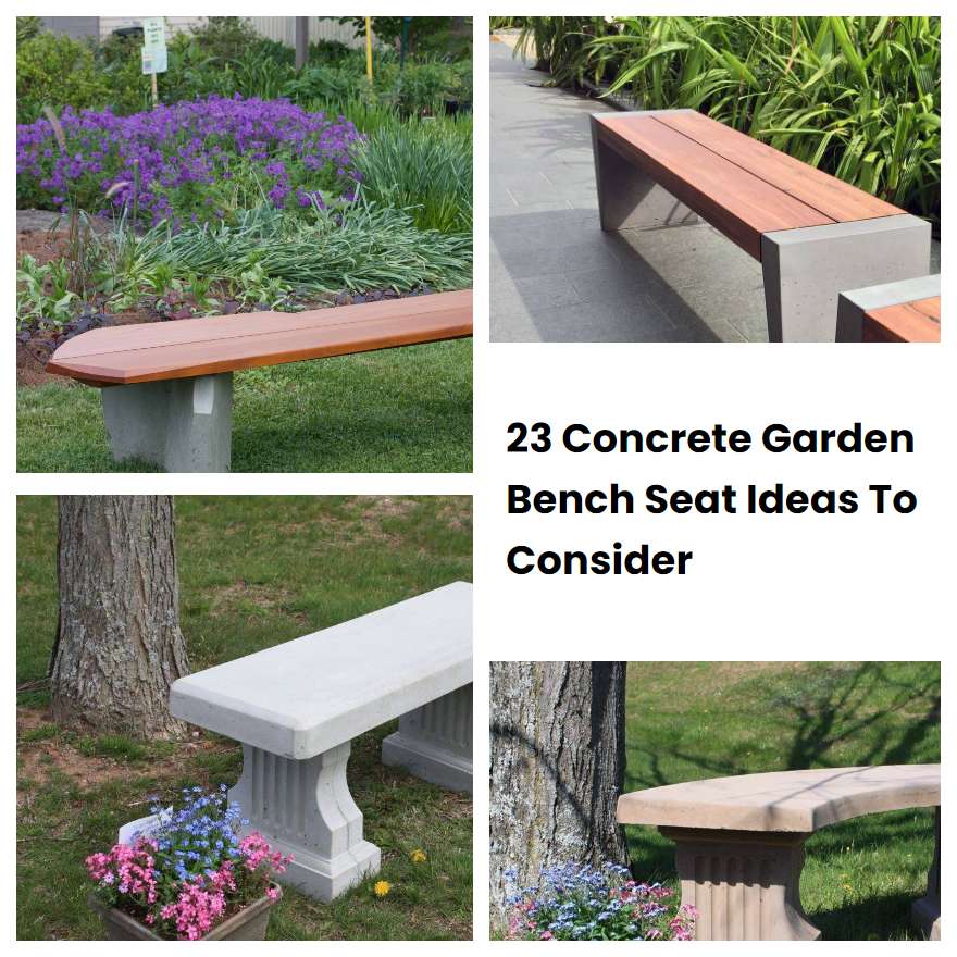 23 Concrete Garden Bench Seat Ideas To Consider SharonSable