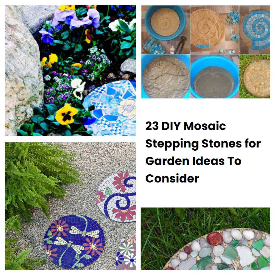 23 DIY Mosaic Stepping Stones for Garden Ideas To Consider SharonSable
