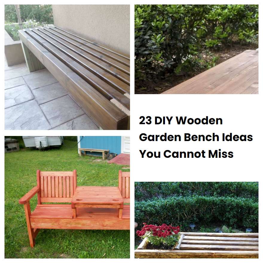 23 DIY Wooden Garden Bench Ideas You Cannot Miss