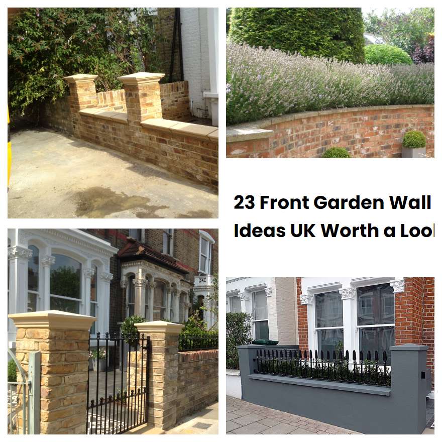 23 Front Garden Wall Ideas UK Worth a Look | SharonSable