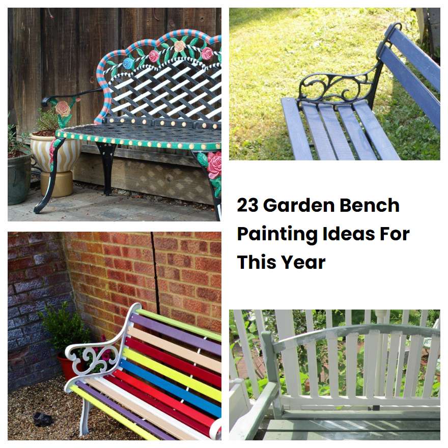 23 Garden Bench Painting Ideas For This Year SharonSable