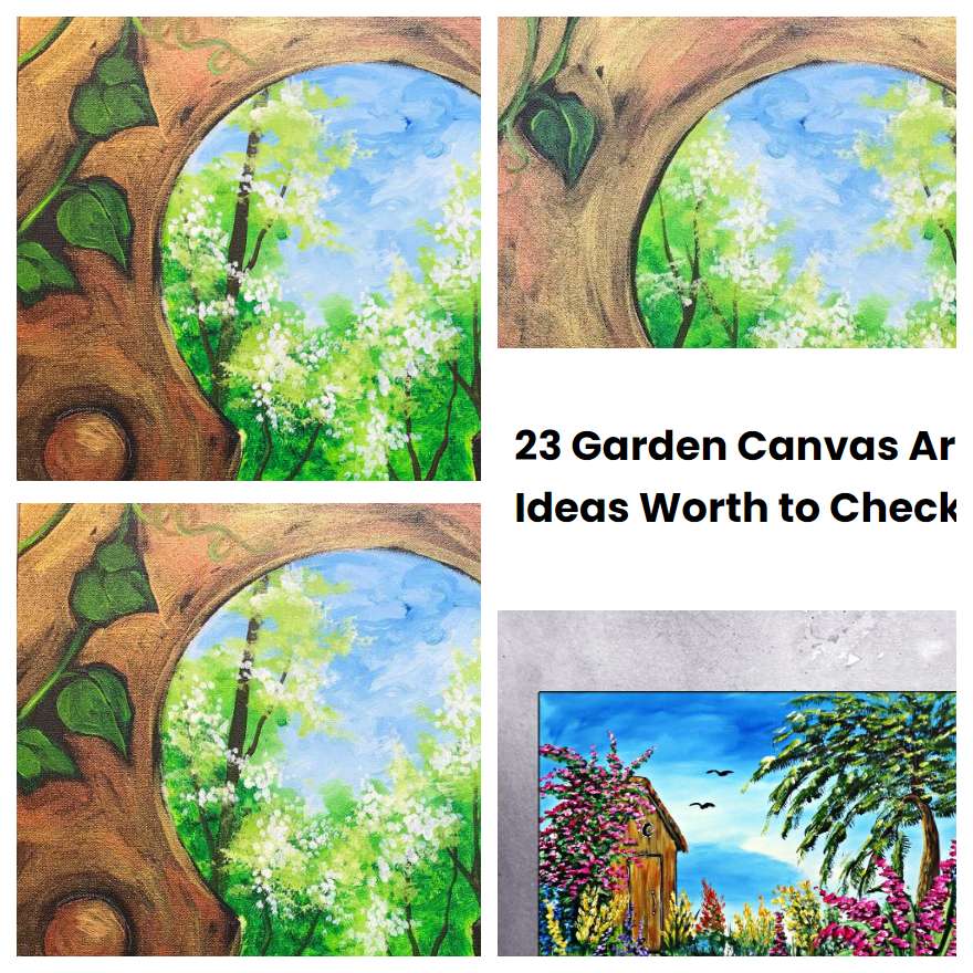 23 Garden Canvas Art Ideas Worth to Check