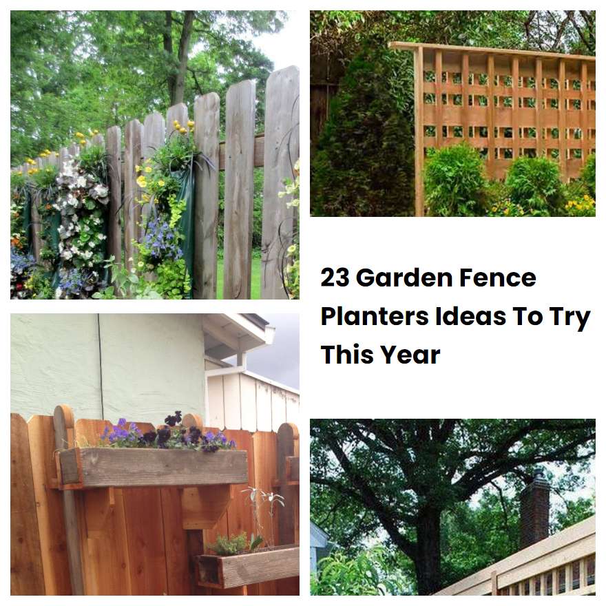 23 Garden Fence Planters Ideas To Try This Year SharonSable