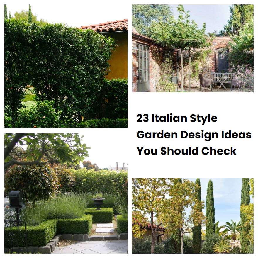 23 Italian Style Garden Design Ideas You Should Check SharonSable