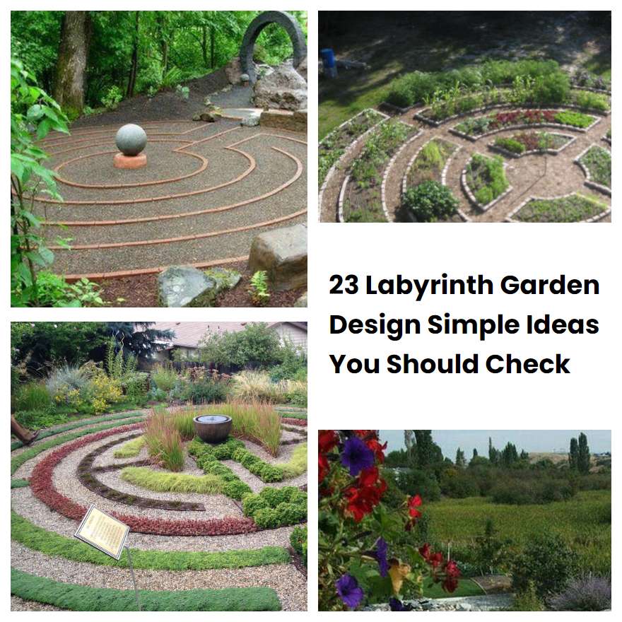 23 Labyrinth Garden Design Simple Ideas You Should Check