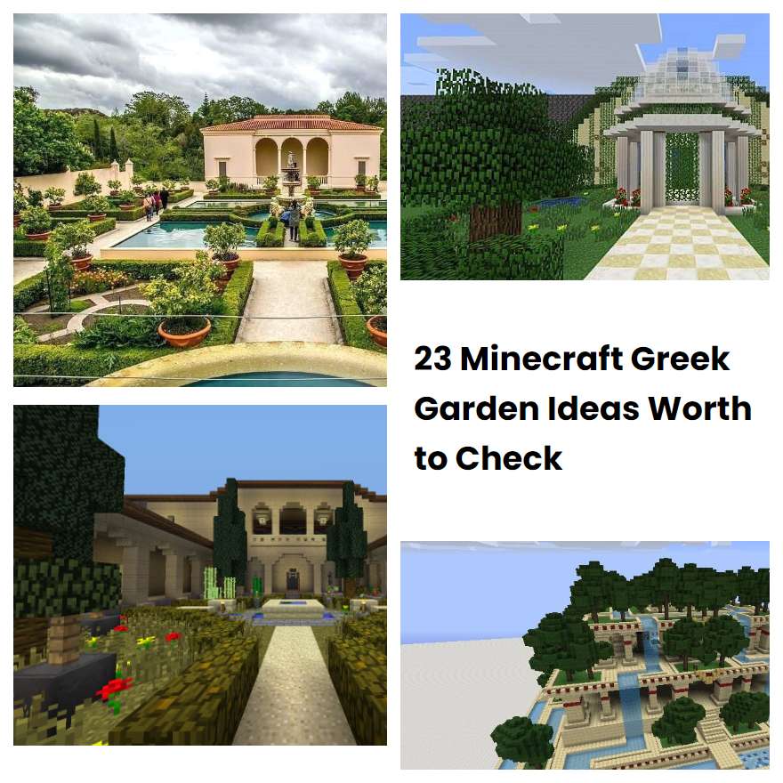 23 Minecraft Greek Garden Ideas Worth to Check