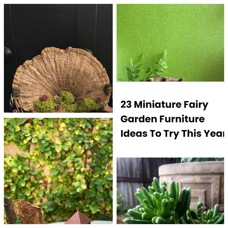 23 Miniature Fairy Garden Furniture Ideas To Try This Year